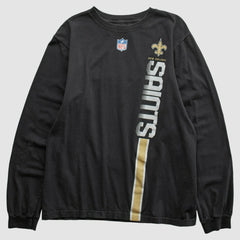 New Orleans Saints Reebok 2000s Long Sleeve T-shirt - Black T-shirts