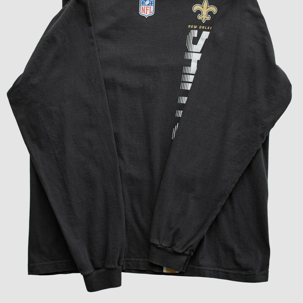 New Orleans Saints Reebok 2000s Long Sleeve T-shirt - Black T-shirts