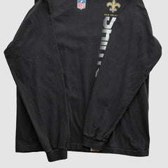 New Orleans Saints Reebok 2000s Long Sleeve T-shirt - Black T-shirts