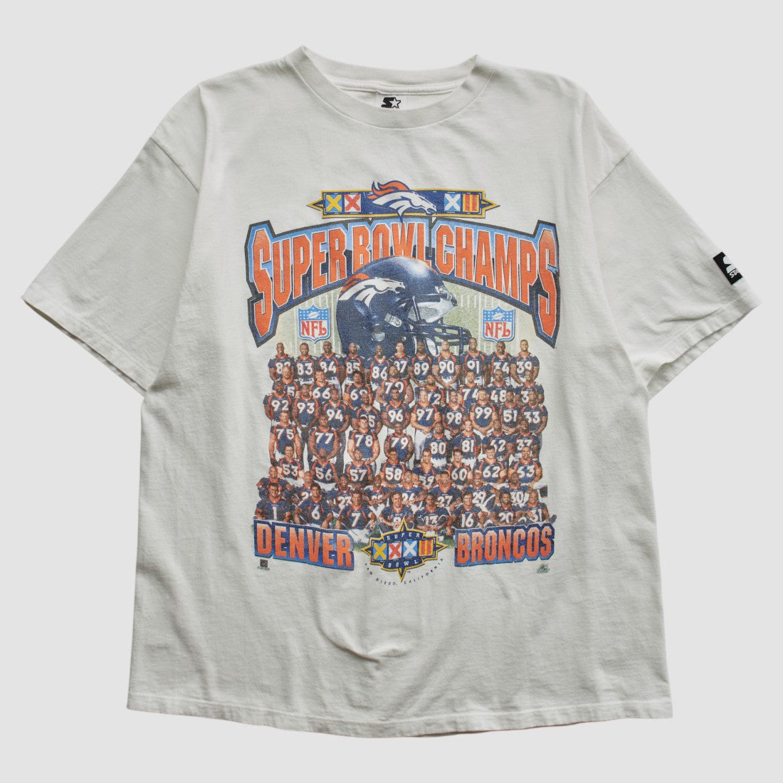 Denver Broncos Starter 1998 T-shirt - White T-shirts