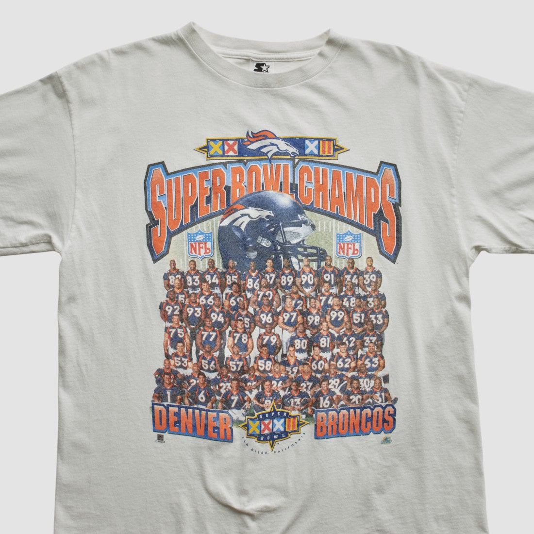 Denver Broncos Starter 1998 T-shirt - White T-shirts