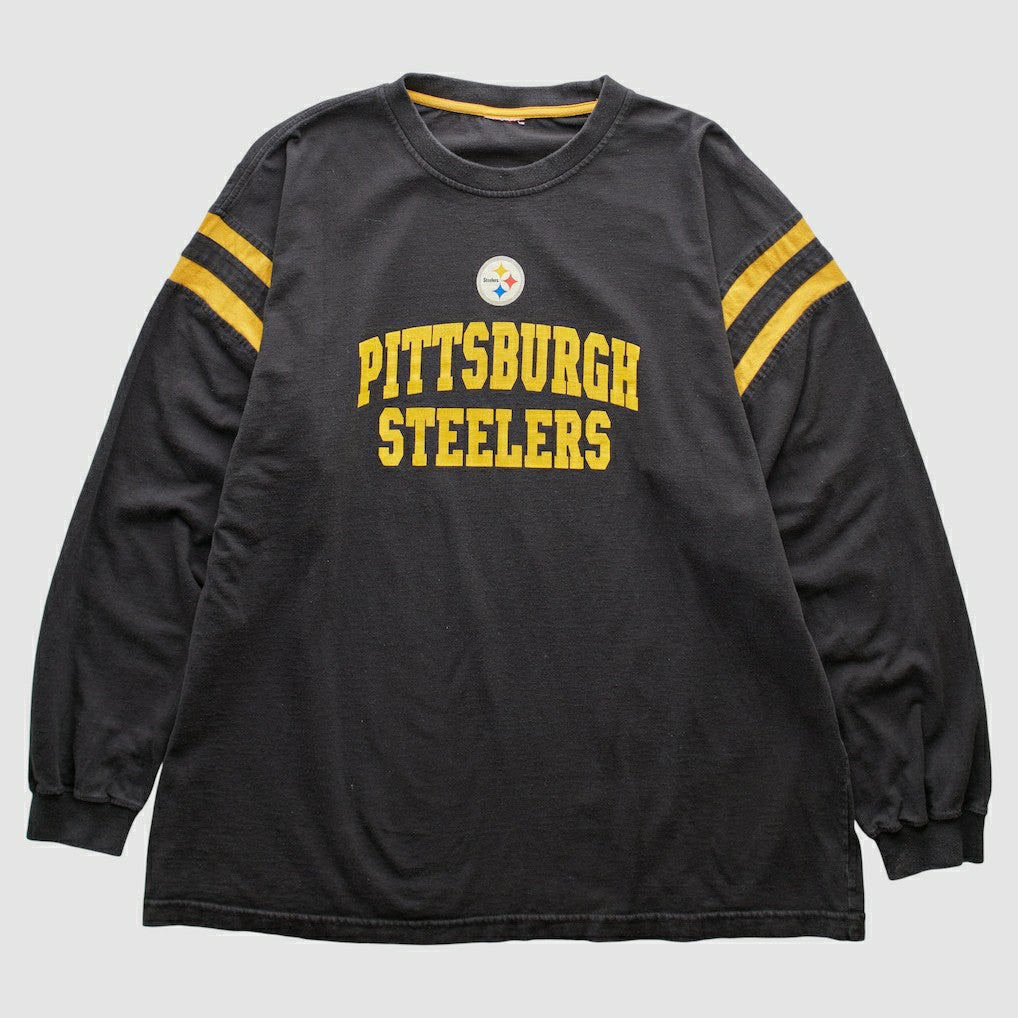 Pittsburgh Steelers 2000s Long Sleeve T-shirt - Black T-shirts