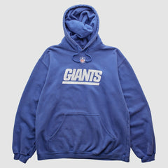 New York Giants Reebok 2000s Hooded Pullover Sweatshirt - Blue Pullover