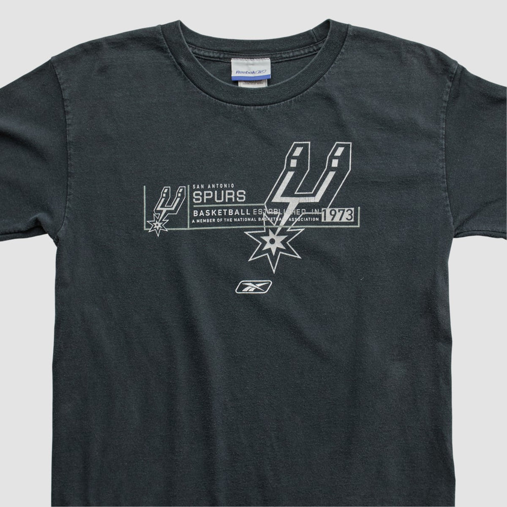 San Antonio Spurs Reebok 2000s Long Sleeve T-shirt Black Vintage - Vintage