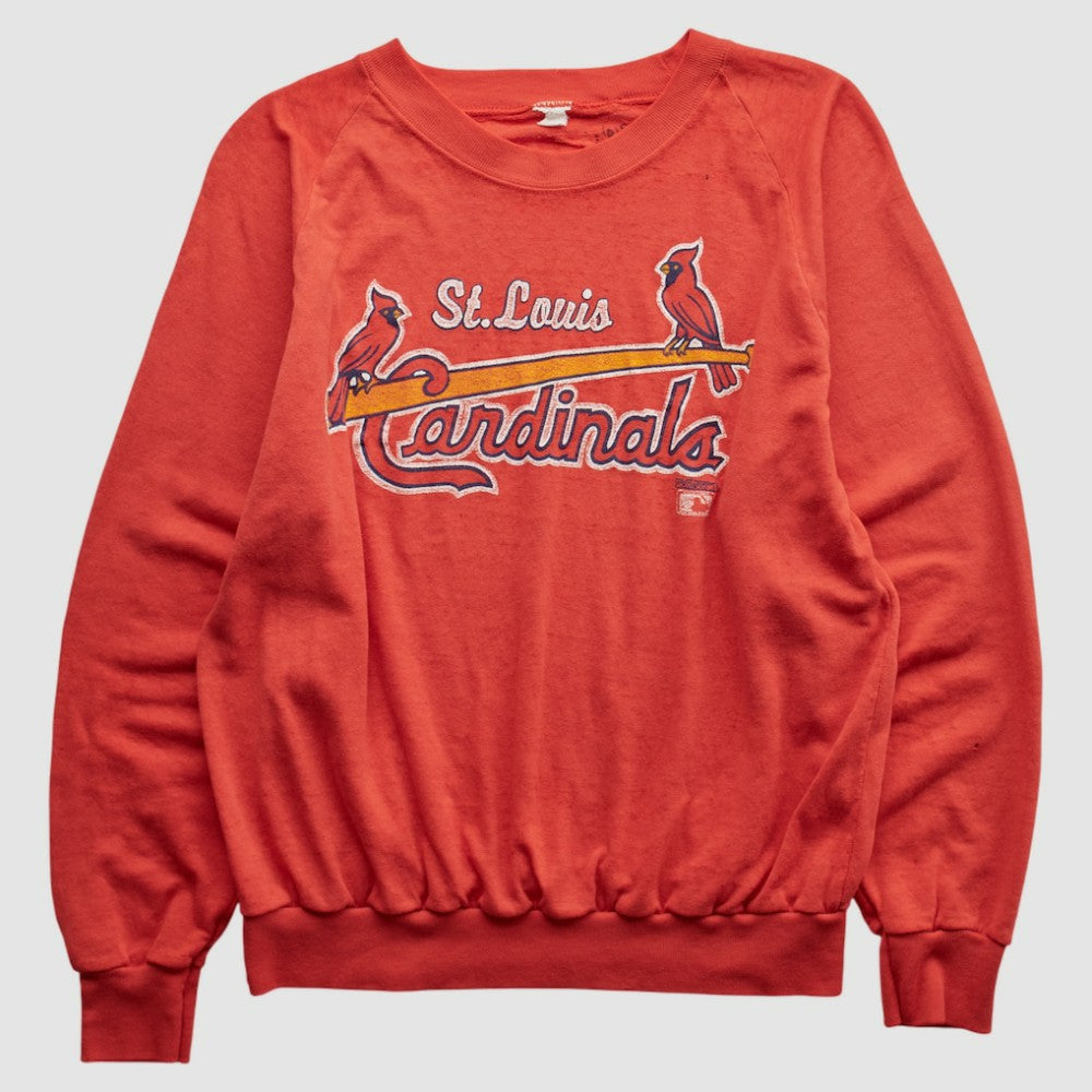 St. Louis Cardinals 80s Pullover Sweatshirt - Red - XVintage Pullover