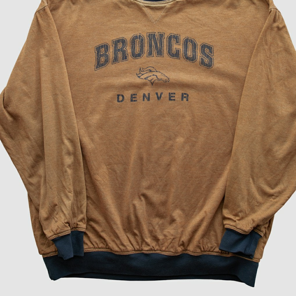 Denver Broncos 2000s Pullover Sweatshirt - Tan Pullover