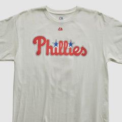 Philadelphia Phillies Majestic 2010s T-shirt - White - Vintage T-shirts