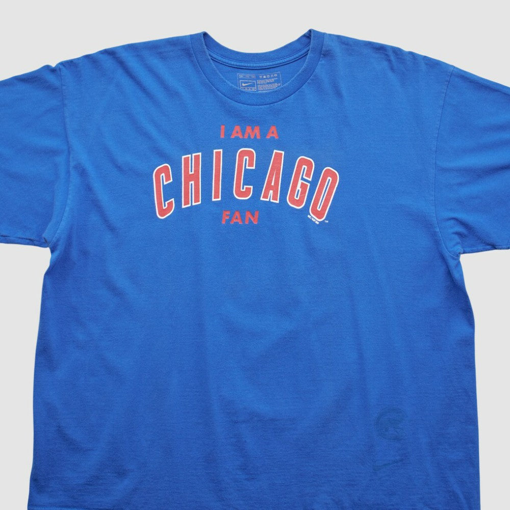 Chicago Cubs Nike 2000s T-shirt - Blue - XVintage T-shirts