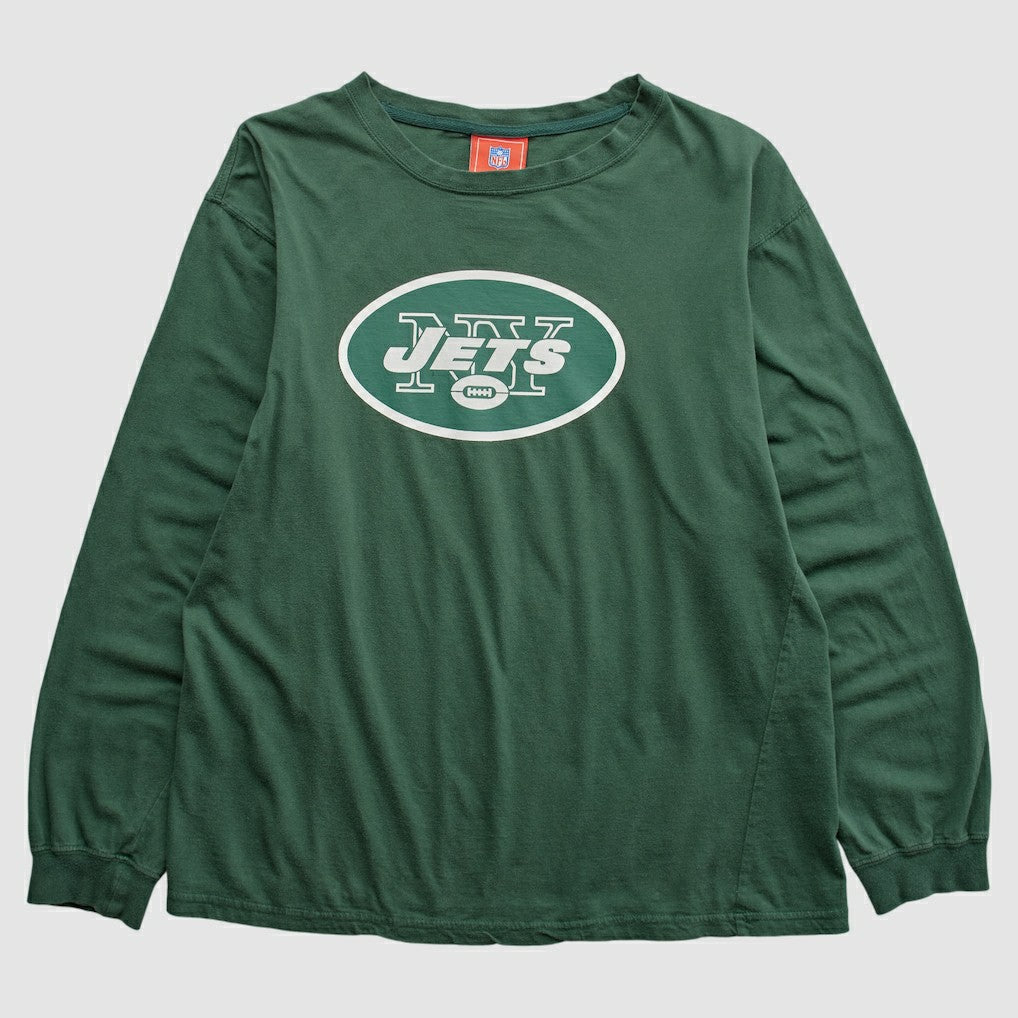 New York Jets NFL 2000s Long Sleeve T-shirt - Green T-shirts