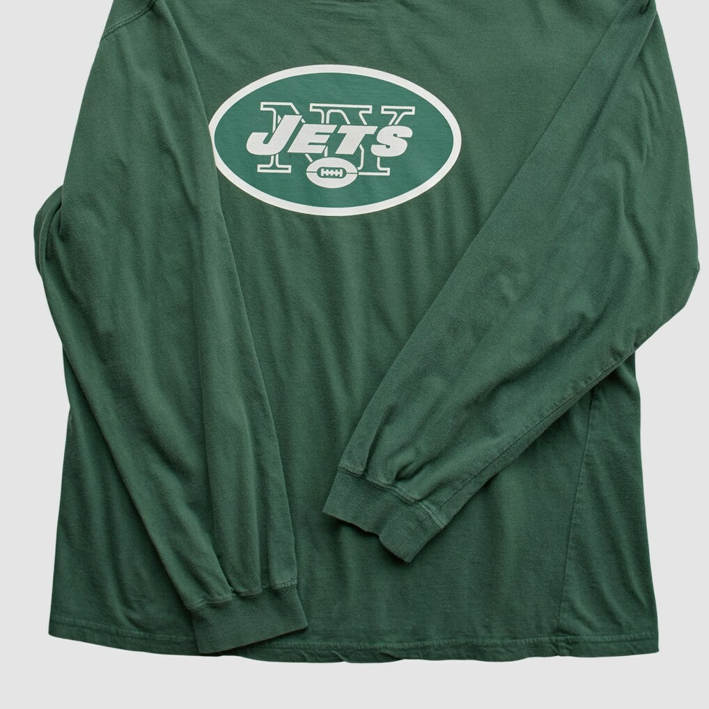New York Jets NFL 2000s Long Sleeve T-shirt - Green T-shirts