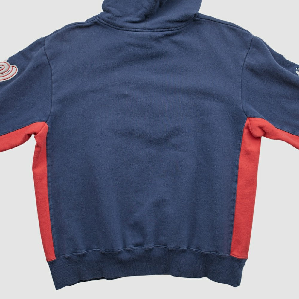 Washington Nationals Majestic 2000s Hooded Pullover Sweatshirt - Navy - Vintage Pullover