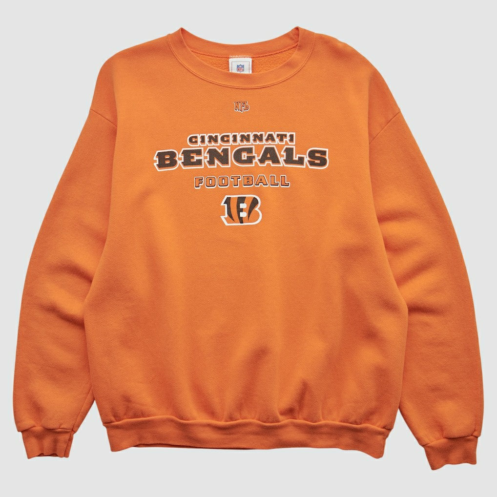 Cincinnati Bengals NFL 2000s Pullover Sweatshirt - Orange Pullover