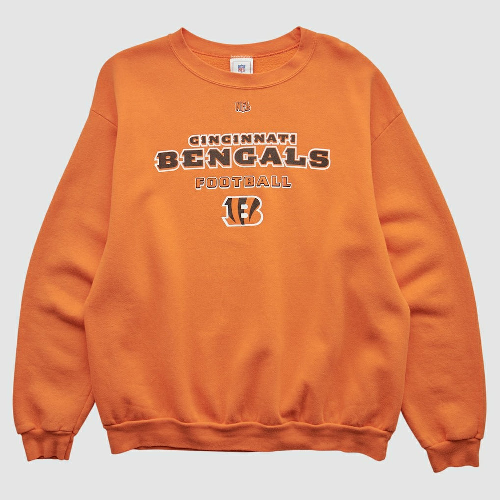 Cincinnati Bengals NFL 2000s Pullover Sweatshirt - Orange Pullover