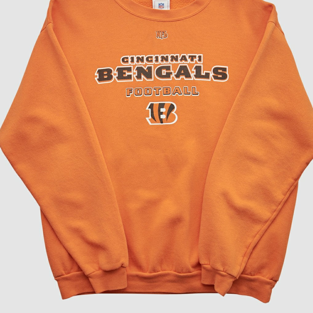 Cincinnati Bengals NFL 2000s Pullover Sweatshirt - Orange Pullover