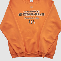 Cincinnati Bengals NFL 2000s Pullover Sweatshirt - Orange Pullover