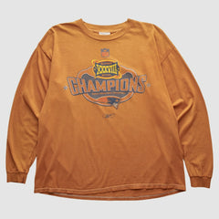 New England Patriots Reebok 2004 Long Sleeve T-shirt - Orange T-shirts