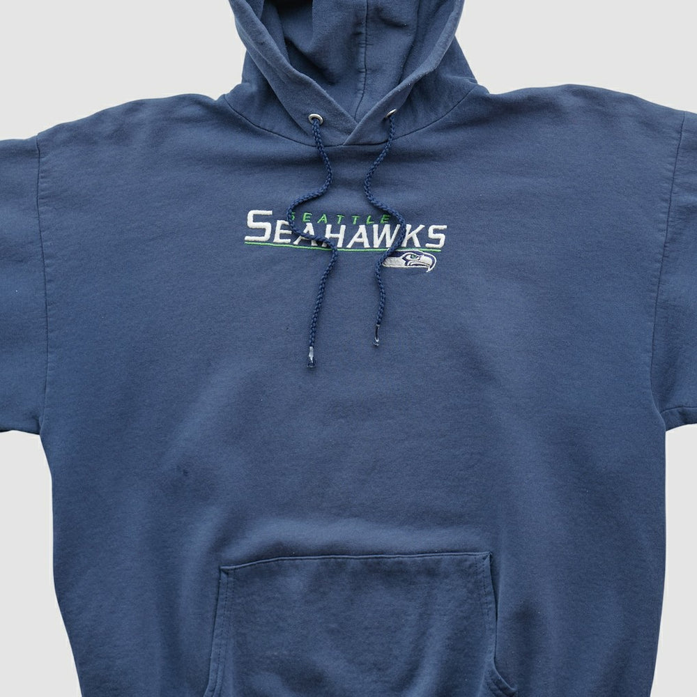 Seattle Seahawks NFL 2000s Hooded Pullover Sweatshirt - Navy Pullover