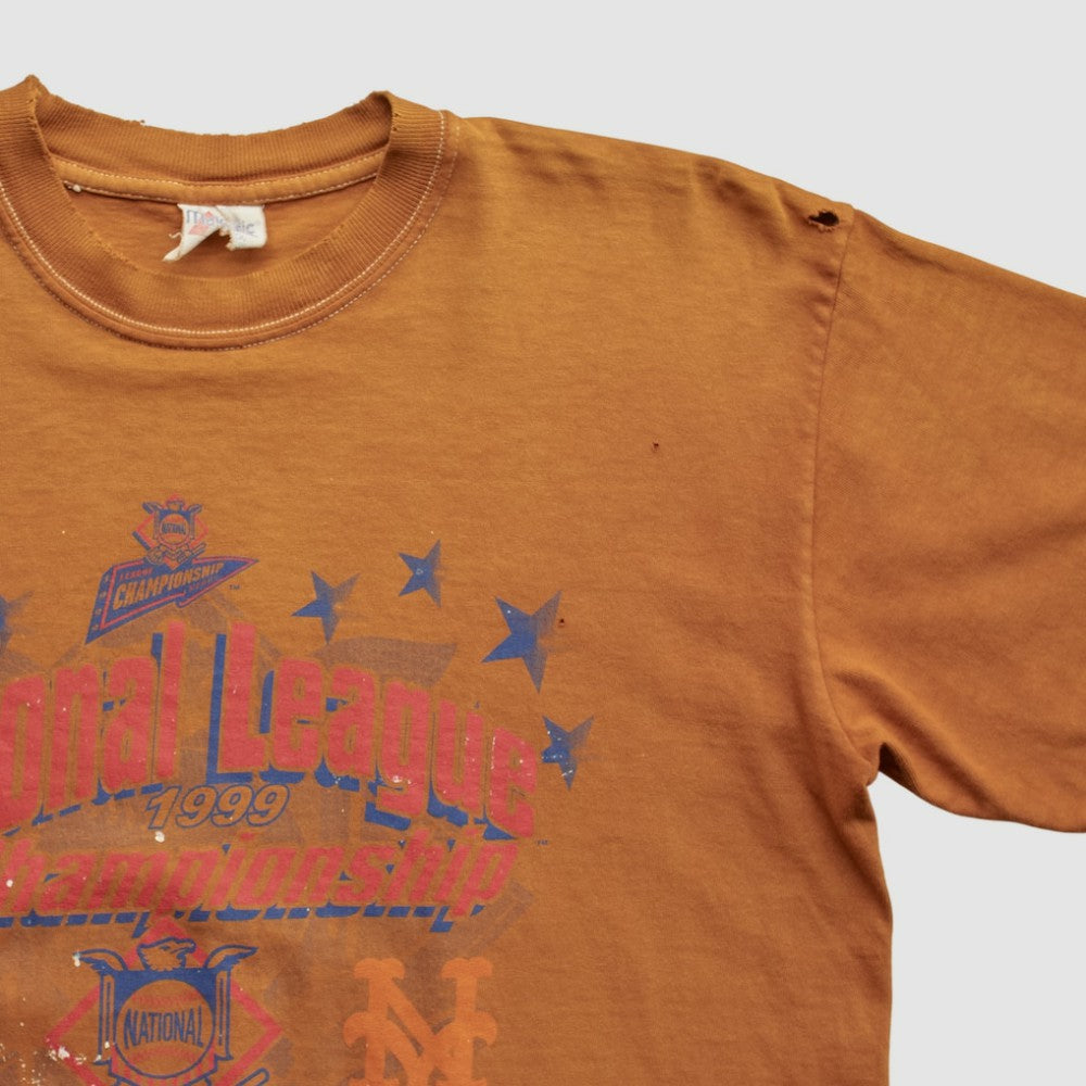 MLB National League Championship Majestic 1999 T-shirt - Orange - Vintage T-shirts