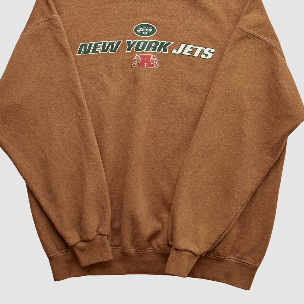 New York Jets NFL 2000s Pullover Sweatshirt - Brown Pullover