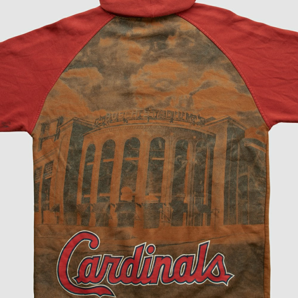 St. Louis Cardinals Majestic 2010s Hooded Pullover Sweatshirt - Brown - Vintage Pullover