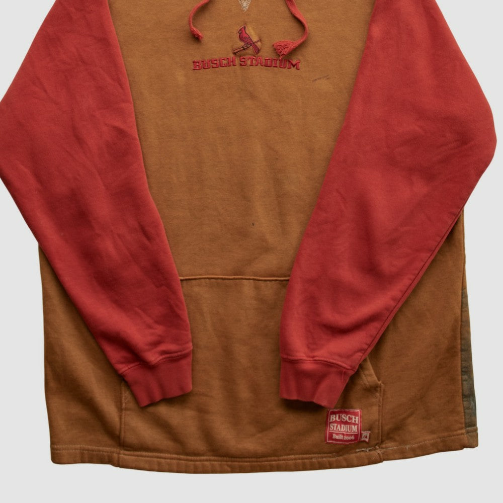 St. Louis Cardinals Majestic 2010s Hooded Pullover Sweatshirt - Brown - Vintage Pullover