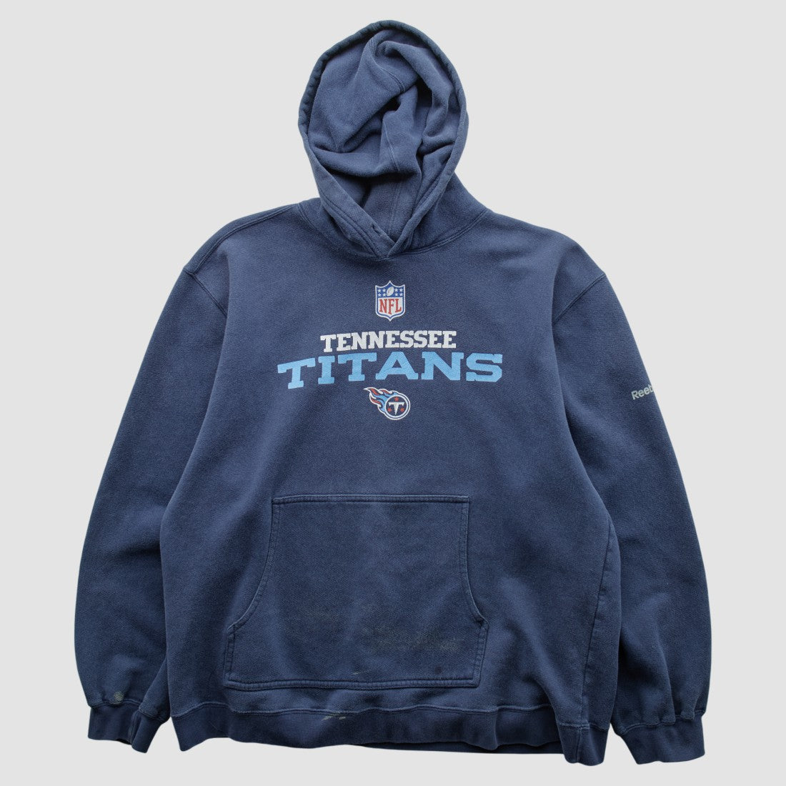 Tennessee Titans Reebok 2000s Hooded Pullover Sweatshirt - Navy Pullover