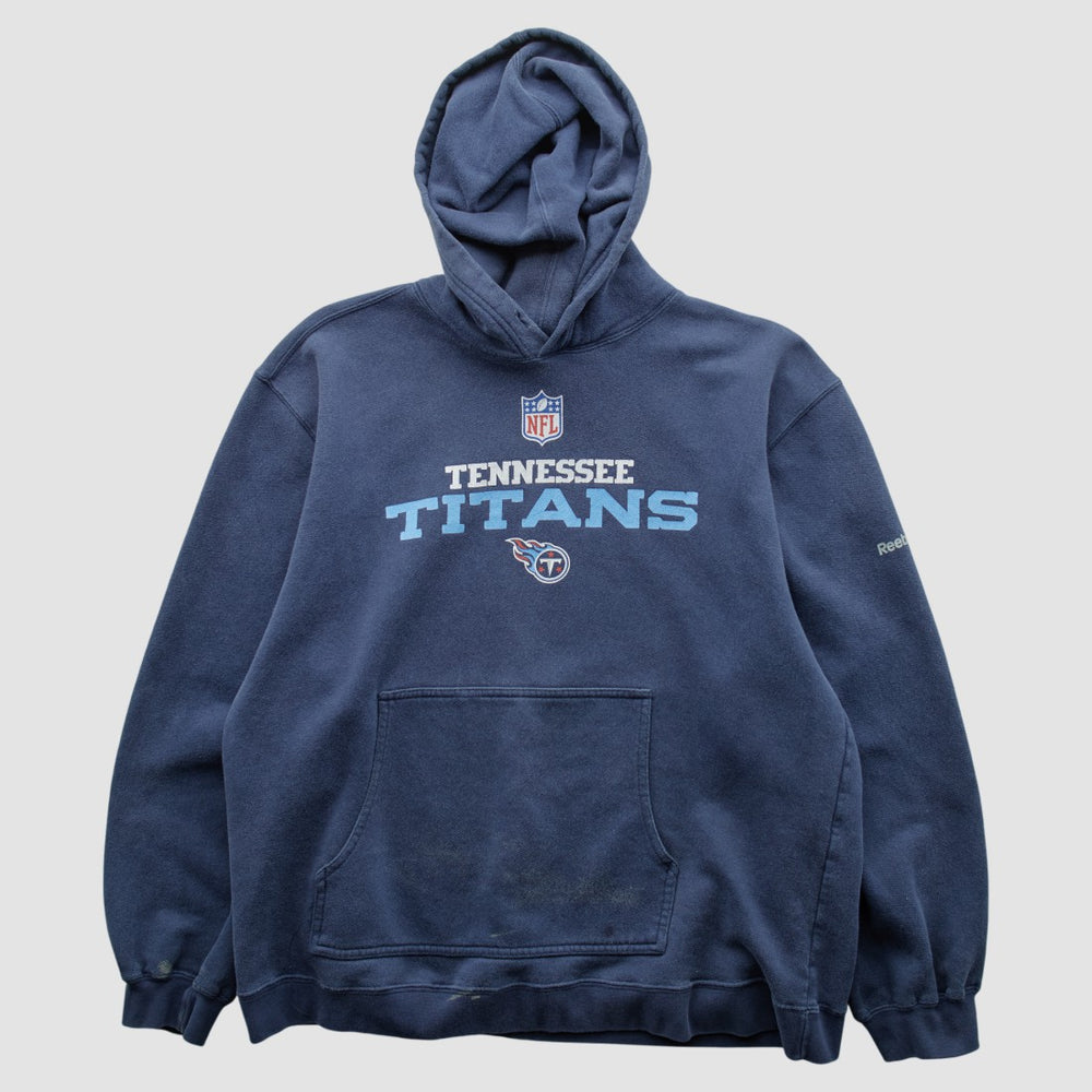 Tennessee Titans Reebok 2000s Hooded Pullover Sweatshirt - Navy Pullover