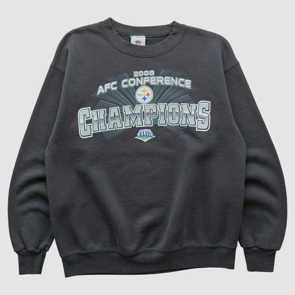 Pittsburgh Steelers NFL 2008 Pullover Sweatshirt - Charcoal Pullover