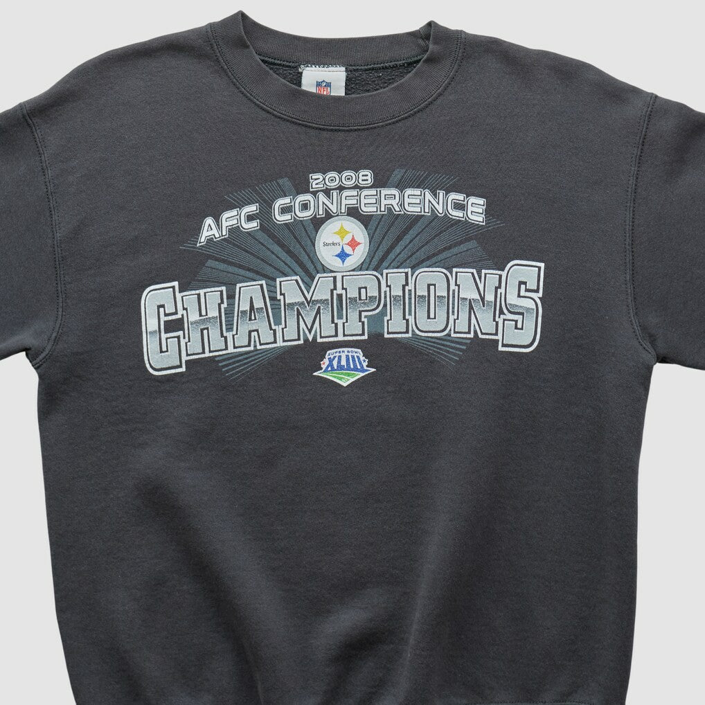 Pittsburgh Steelers NFL 2008 Pullover Sweatshirt - Charcoal Pullover