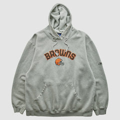 Cleveland Browns NFL 2000s Hooded Pullover Sweatshirt - Heather Gray Pullover