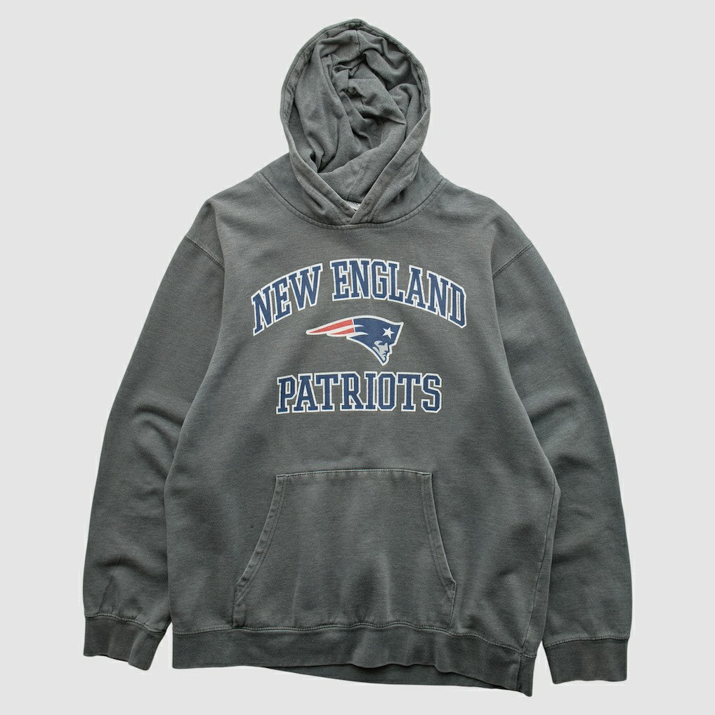 New England Patriots Majestic 2010s Hooded Pullover Sweatshirt - Gray Pullover