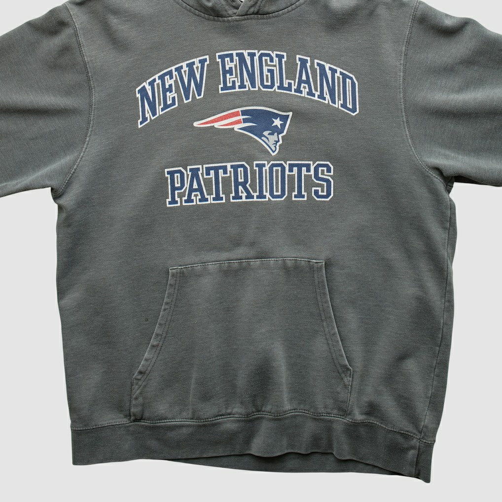 New England Patriots Majestic 2010s Hooded Pullover Sweatshirt - Gray Pullover
