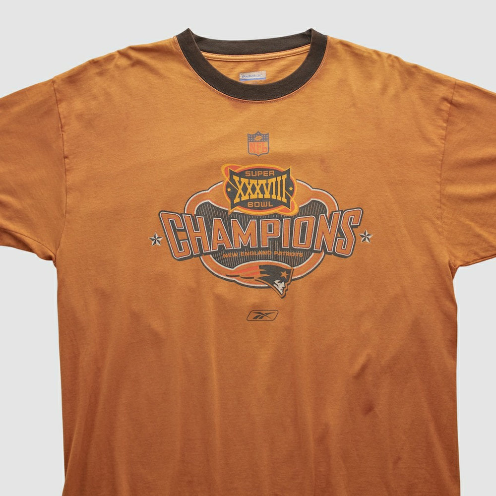 New England Patriots Reebok 2004 T-shirt - Orange T-shirts