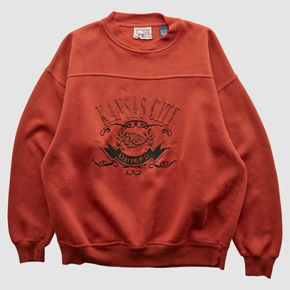 Kansas City Chiefs Crable Sportswear 90s Pullover Sweatshirt - Red Pullover