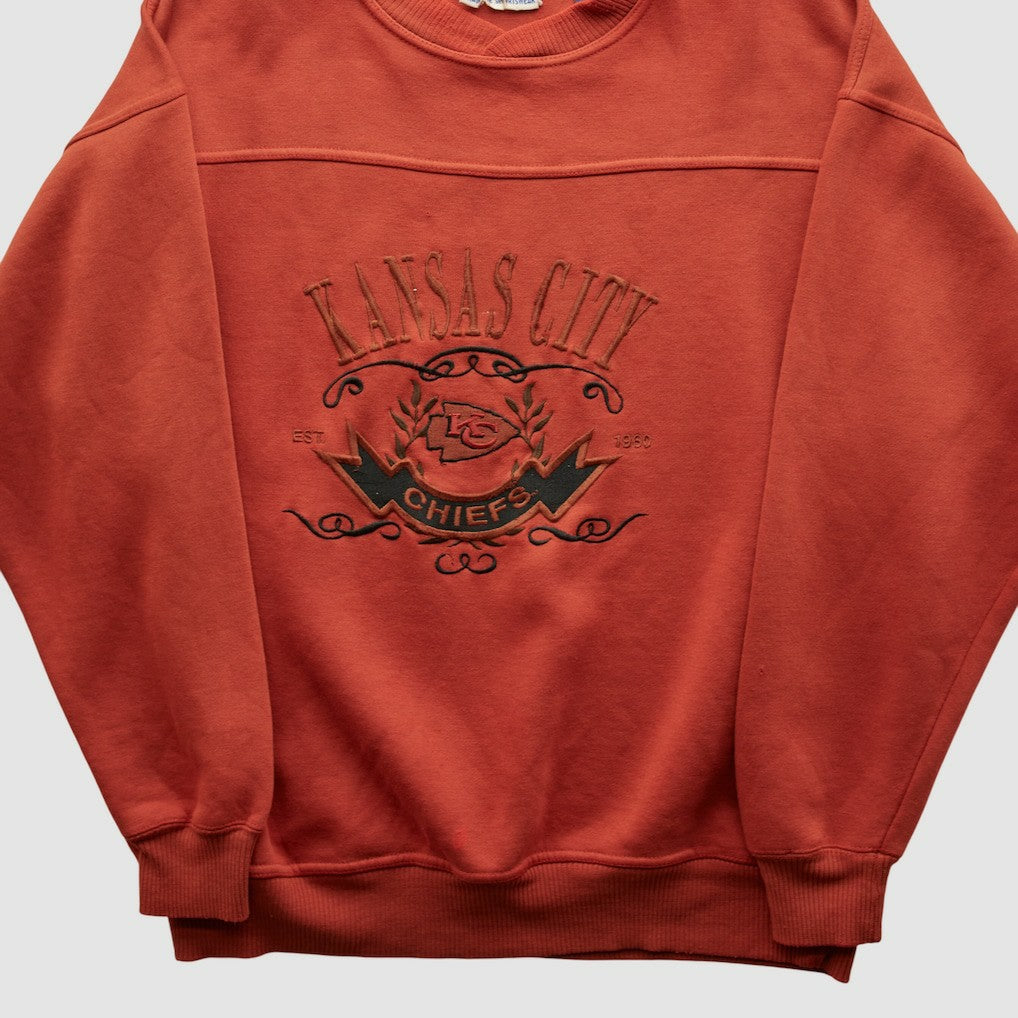 Kansas City Chiefs Crable Sportswear 90s Pullover Sweatshirt - Red Pullover
