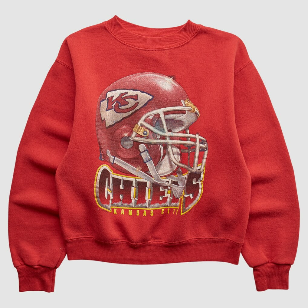 Kansas City Chiefs Lee Apparel 90s Pullover Sweatshirt - Red Pullover