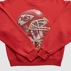 Kansas City Chiefs Lee Apparel 90s Pullover Sweatshirt - Red Pullover