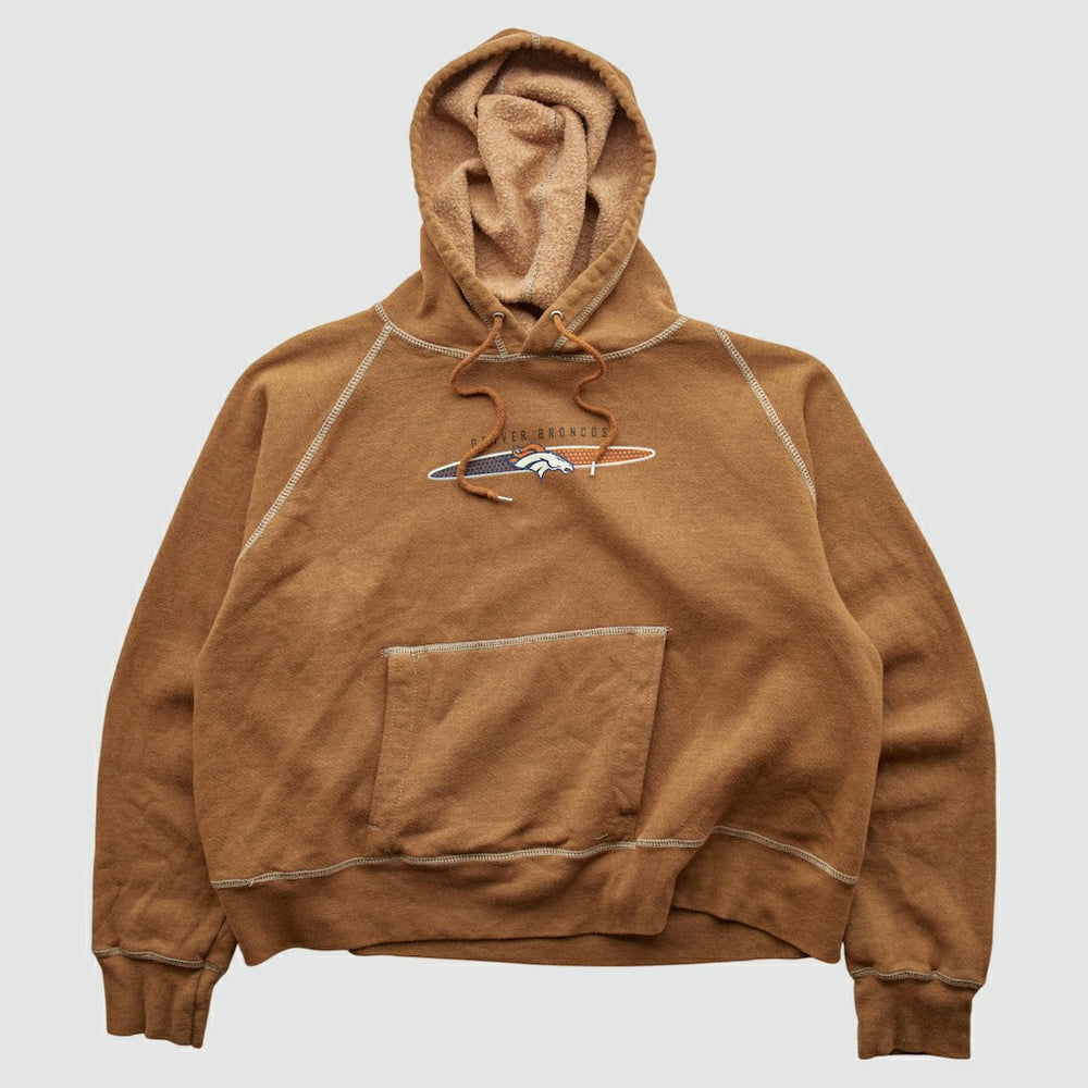 Denver Broncos NFL 2000s Hooded Pullover Sweatshirt - Tan Pullover