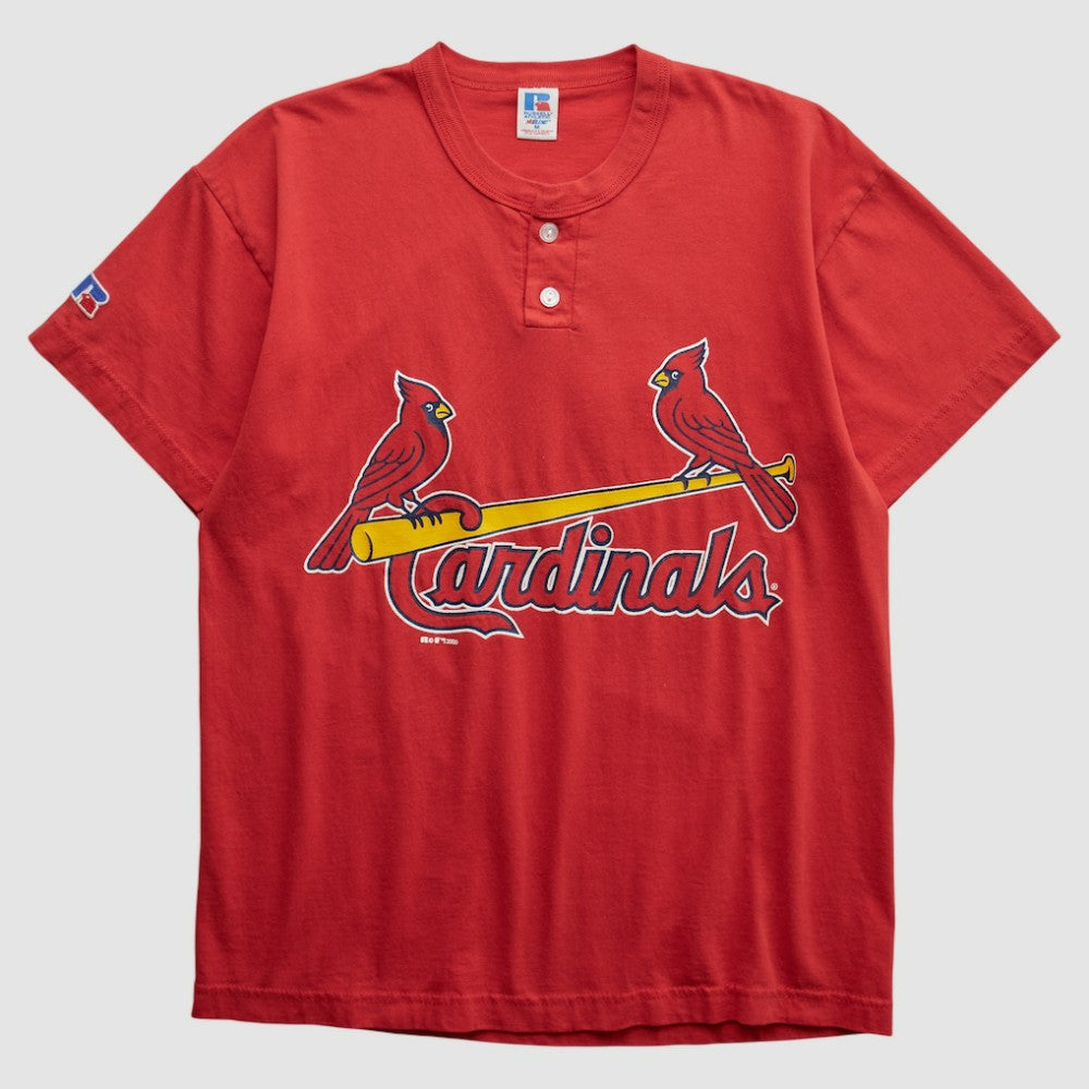 St. Louis Cardinals Russell 2000 T-shirt - Red - Vintage T-shirts