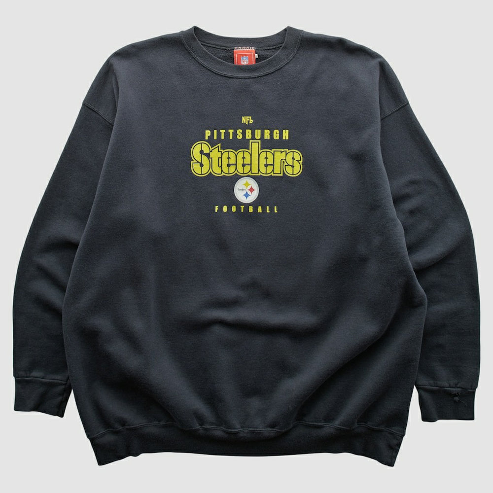 Pittsburgh Steelers NFL 2000s Pullover Sweatshirt - Black Pullover