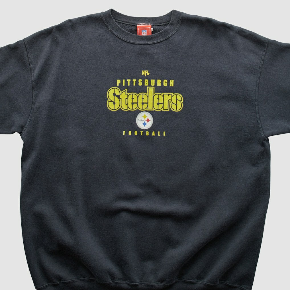 Pittsburgh Steelers NFL 2000s Pullover Sweatshirt - Black Pullover