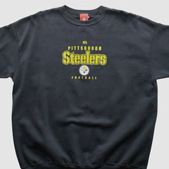 Pittsburgh Steelers NFL 2000s Pullover Sweatshirt - Black Pullover