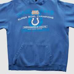Indianapolis Colts Alstyle 2007 Hooded Pullover Sweatshirt - Blue Pullover