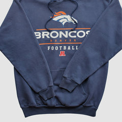 Denver Broncos NFL 2000s Hooded Pullover Sweatshirt - Navy Pullover