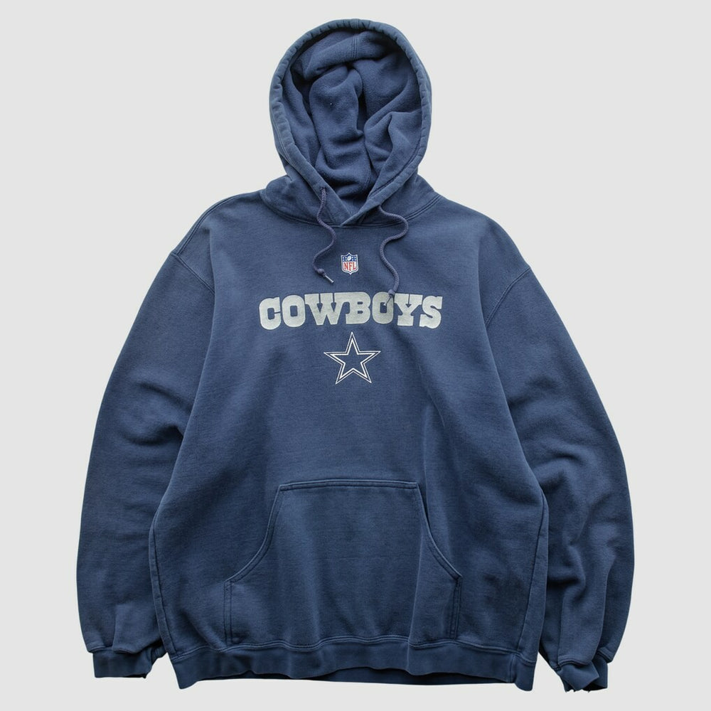 Dallas Cowboys Reebok 2000s Hooded Pullover Sweatshirt - Navy Pullover