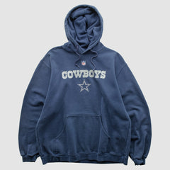 Dallas Cowboys Reebok 2000s Hooded Pullover Sweatshirt - Navy Pullover