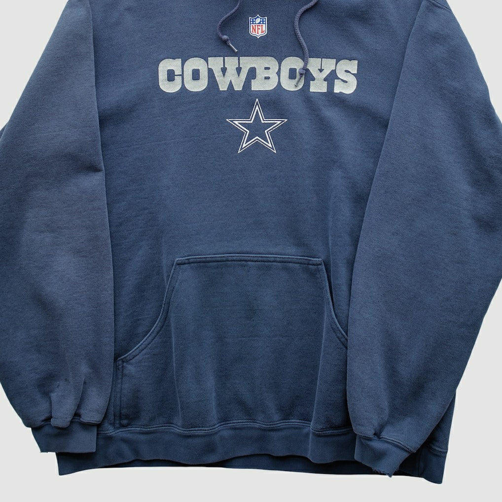 Dallas Cowboys Reebok 2000s Hooded Pullover Sweatshirt - Navy Pullover