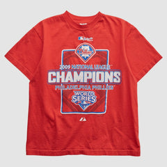 Philadelphia Phillies Delta 2009 T-shirt - Red - XVintage T-shirts