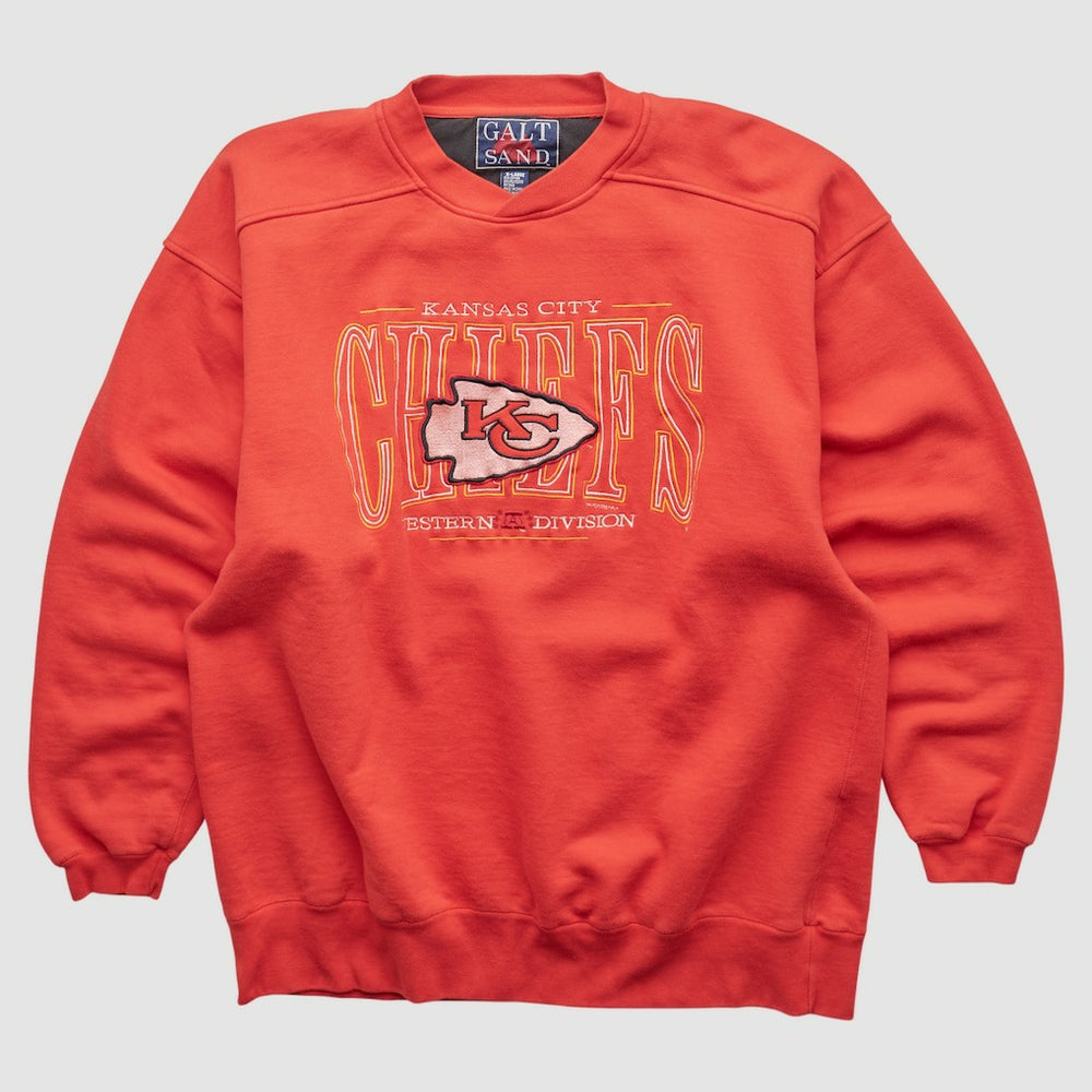 Kansas City Chiefs Galt Sand 90s Pullover Sweatshirt - Red Pullover