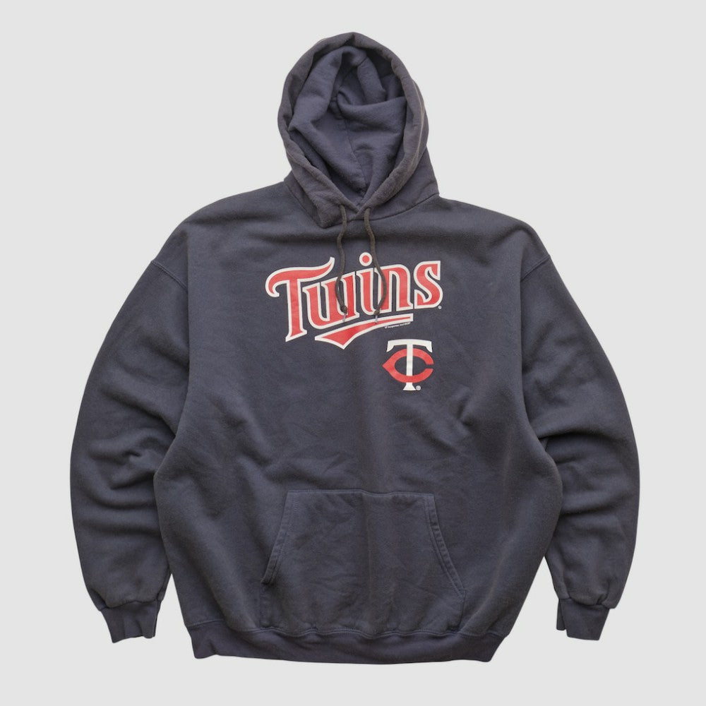 Minnesota Twins MLB 2000s Hooded Pullover Sweatshirt - Navy - XVintage Pullover
